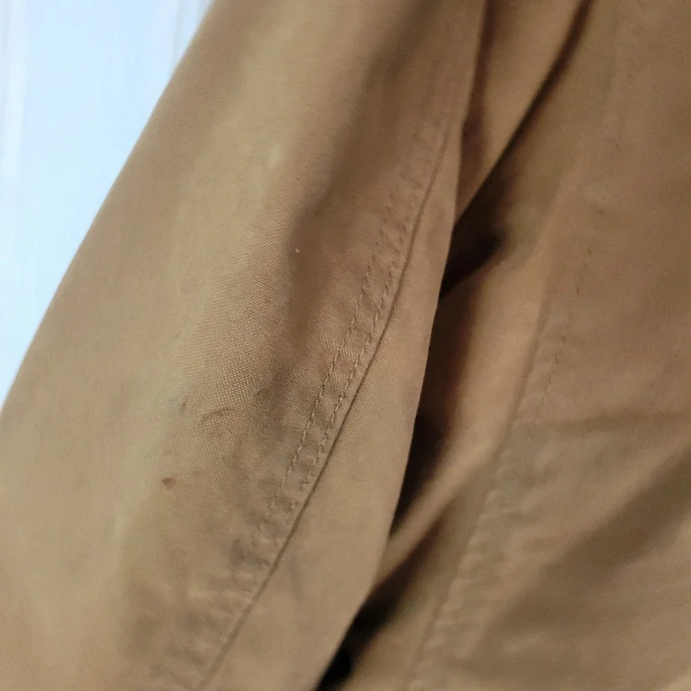 American Eagle Utility Jacket Coat Tan Brown‎ Size Large Hoooded